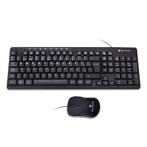 KIT TECLADO Y MOUSE ALÁMBRICO USB MARCA TECHZONE TZ19COMB01-LA KIT TECLADO Y MOUSE ALÁMBRICO USB MARCA TECHZONE TZ19COMB01-LA